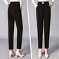 High Waist Straight Leg Plush Pants For Women