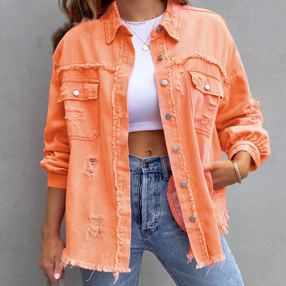 💥Limit Time 49% OFF🎉Relaxed Fit Denim Style Jacket