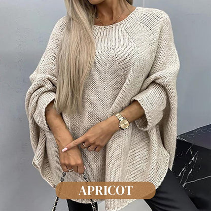 [best gift] Women’s Elegant Knitted Cape Sweater