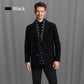 Men’s Stylish Notched Lapel Winter Tweed Jacket with White Duck Down Lining