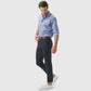 Four sided elastic, free and comfortable, suitable for men's casual pants