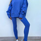 Casual Women Sweatshirt Leggings Set