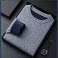 🎁High quality solid color thick cashmere men's sweater