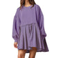 Womens Oversized Sweatshirt Dress Crewneck Mini Dress