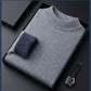 🎁High quality solid color thick cashmere men's sweater