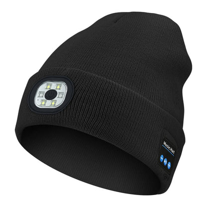 🎅Christmas Pre-sale🎁Peel-Off LED Headlamp Bluetooth Headset Knit Cap