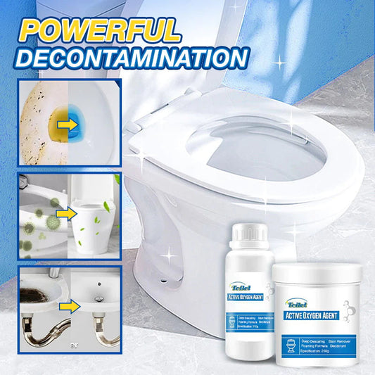 🚽 Buy 3 and get 1 free ✨ Toilet Active Oxygen 💦 Powerful cleaning, antibacterial and deodorizing 🛡️