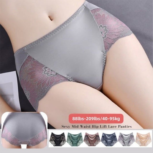 🔥Buy More Save More🔥Women's Tummy Control Hip Lifting Seamless Lace Underwear👙