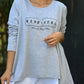 Letter Print Fake Two Piece Long Sleeve T-shirt