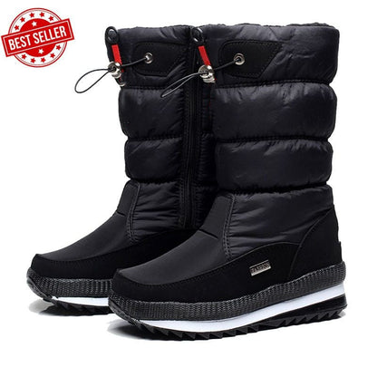 Premium Waterproof Non-Slip Faux Fur Snow Boots for Women