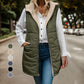 🔥Limited Time 50% Off 🔥Great Gift! Women's Fall Reversible Vest Sleeveless Faux Fleece Jacket