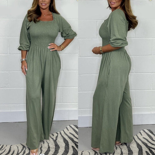 Women's Summer Elastic Waist Jumpsuit🥰Mother’s Day Promotion-49% off