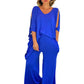 Women's 2 Piece Outfits Causal Loose Top & Wide Leg Pants