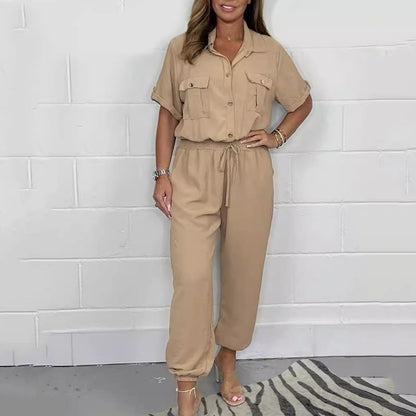 🌷LIMITED TIME OFFER 50% OFF🌷Women’s Short Sleeved Utility Jumpsuit