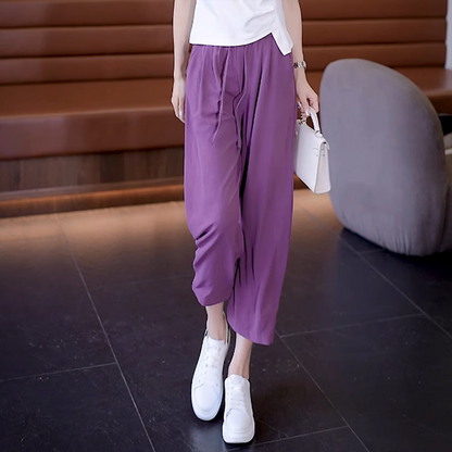 Women's Summer Loose Ice Silk Pants