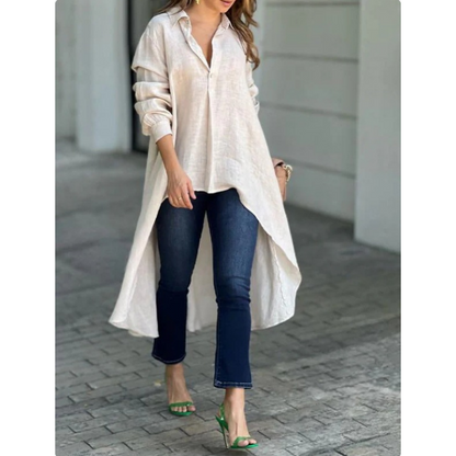 🌷Limited Time 42% OFF💞 Nomenoy® Women's Elegant Long Lapel Shirt