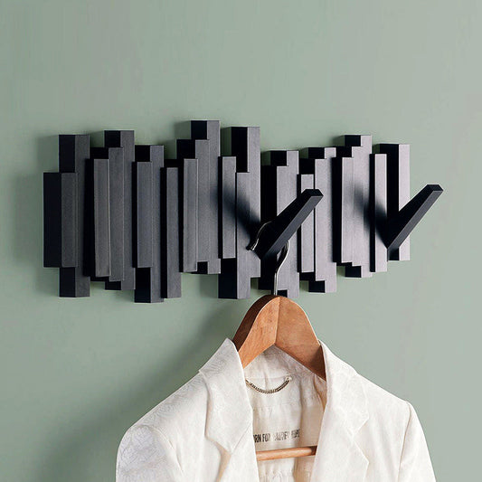 💖Creative Wall Mounted Coat Rack with Retractable Pegs