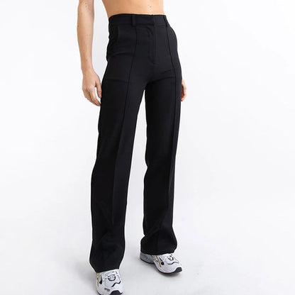 Women’s High Waist Stretchy Straight Leg Work Pants