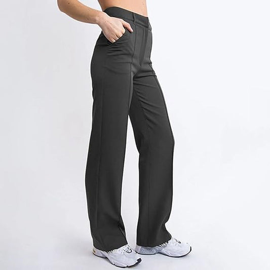 Women’s High Waist Stretchy Straight Leg Work Pants