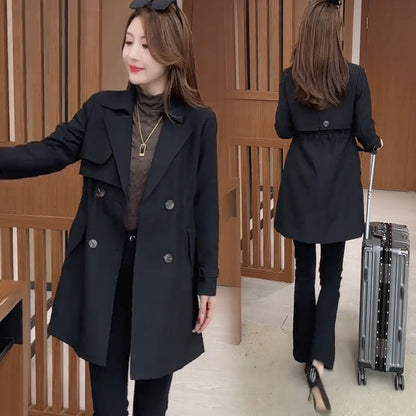 🍂End of Fall Specials🍂Comfortable Waisted Lapel Trench Coat