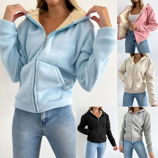 Women's Lined Zip-Up Hoodies