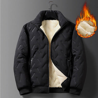 🎁Last Day Sale 49% Off🔥Men's Quilted Winter Jacket with Faux Fleece Lining