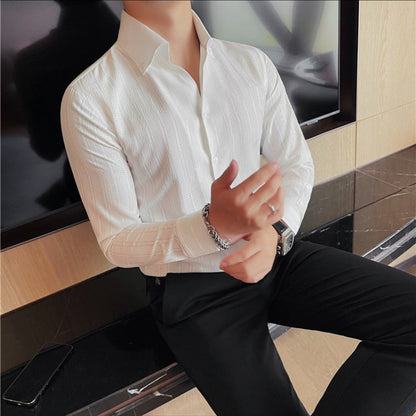 🔥🖤Early Black Friday Sale🔥Men's V-Neck Dress Shirt