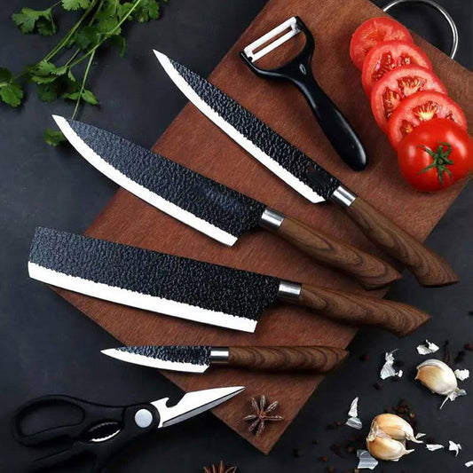 🔥🖤Black Friday Sale:50% OFF🔥German Professional Chef's Knife Set - 6 Pcs Set