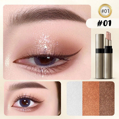 Time-Saving 3 Color Gradient Eyeshadow Stick for Beginner