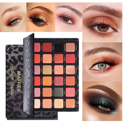 🎉Last Day of Discounts🎉24 Colors Leopard Long Lasting Glamorous Eyeshadow Palette