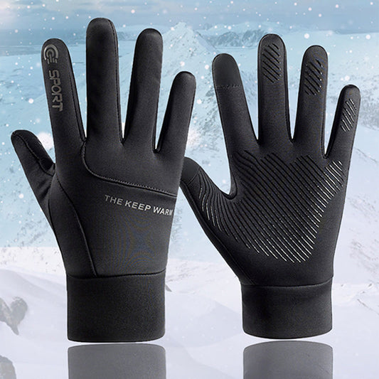 Winter Warm Touch Screen Waterproof Cycling Gloves