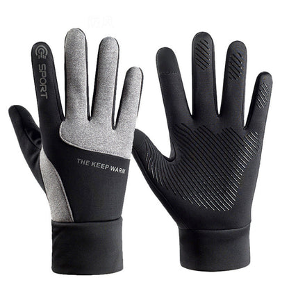 Winter Warm Touch Screen Waterproof Cycling Gloves