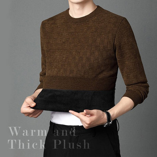 🔥🔥🔥Men's Warm Exquisite Pattern Crewneck Knitwear